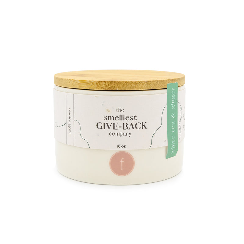 Feya Co Botanical Candle White Tea & Ginger